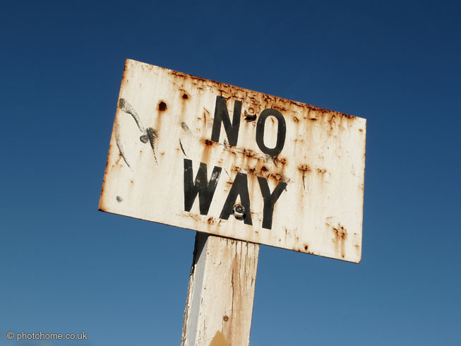 no way sign