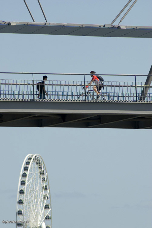 goodwill bridge brisbane's goodwill bridge and southbank wheel